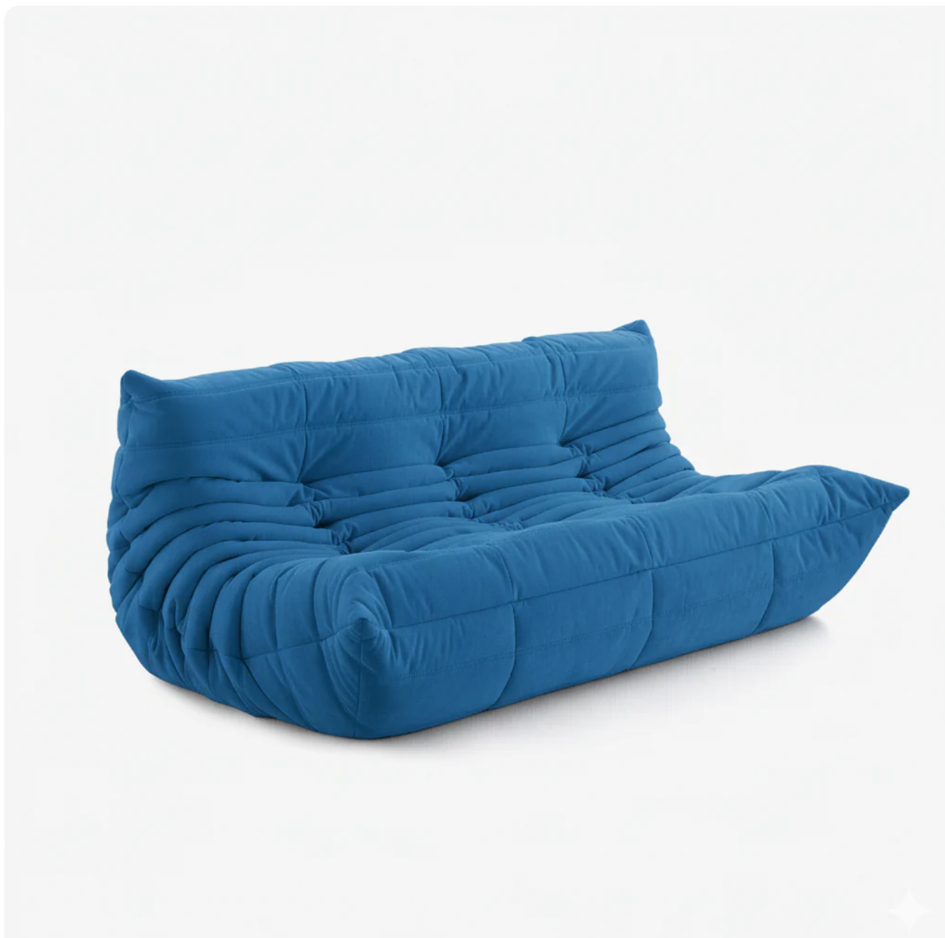 Tøto - Canapé Tøto Compressé Bleu